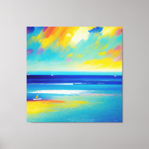 Sea Scape 10 “Stuck on the sand”.  Canvas Print