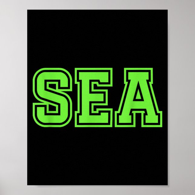 Sea seattle  poster (Front)