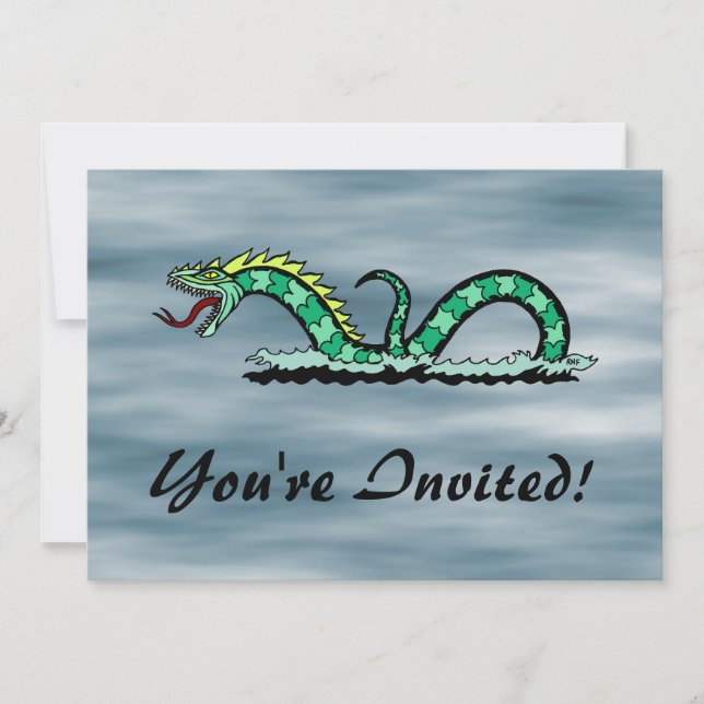 Sea Serpent Invitation (Front)