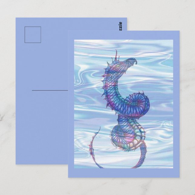 "Sea Serpent" Postcard (Front/Back)