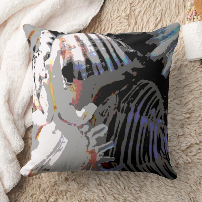 Sea Shell Abstract Throw Pillow (Blanket)
