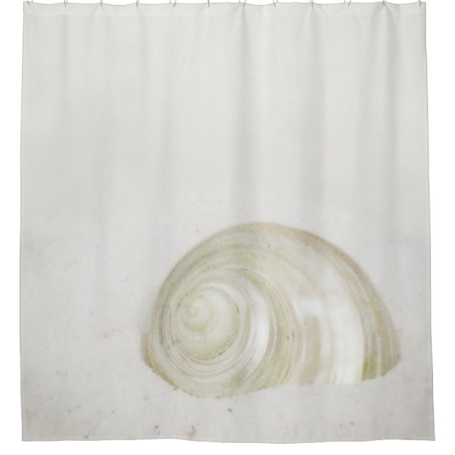 Sea Shell Beach Sand Shower Curtain (Front)