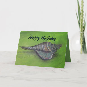 sea shell birthday card