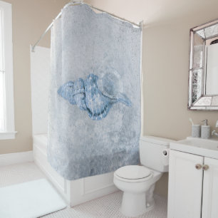 Sea Shell Blue Vintage Antique Ocean Beach Texture
