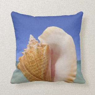Sea Shell Close Up Throw Pillow