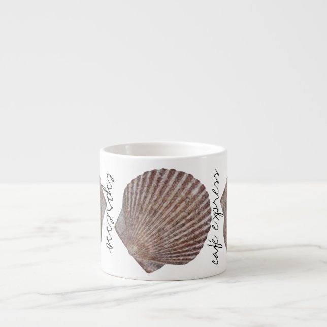 Sea Shell Design Espresso Cup (Front)