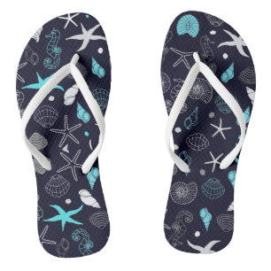 Sea shell flip flops