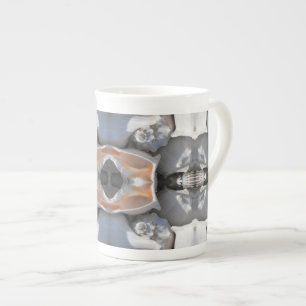 Sea Shell Pattern Bone China Mug