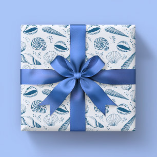 Sea shell pattern wrapping paper