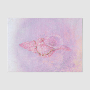 Sea Shell Pink Purple Vintage Ocean Beach Tissue Paper