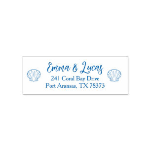 sea shell self-inking stamp