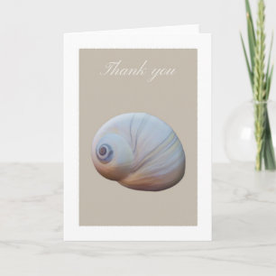 Sea shell thank you card