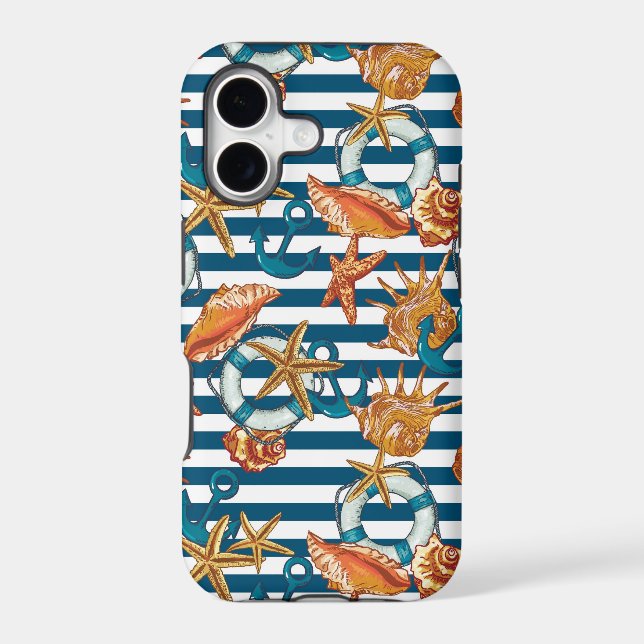 Sea Shells And Anchor Pattern (Back)