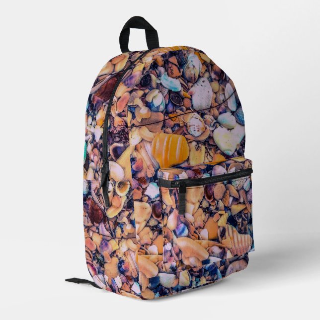 Sea Shells and Pebbles Print Cut Sew Bag (Back Corner Left)