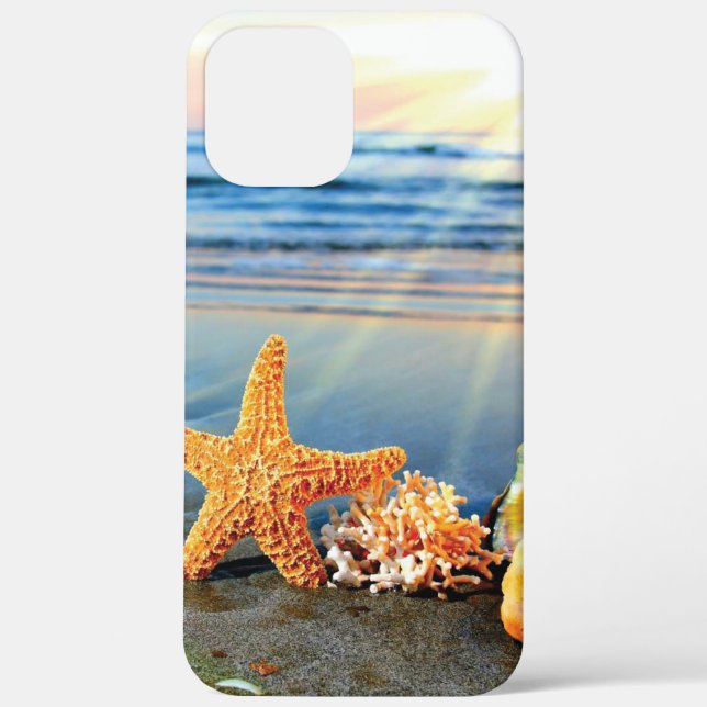 Sea shells and starfish on beach Case-Mate iPhone case (Back)