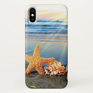 Sea shells and starfish on beach Case-Mate iPhone case