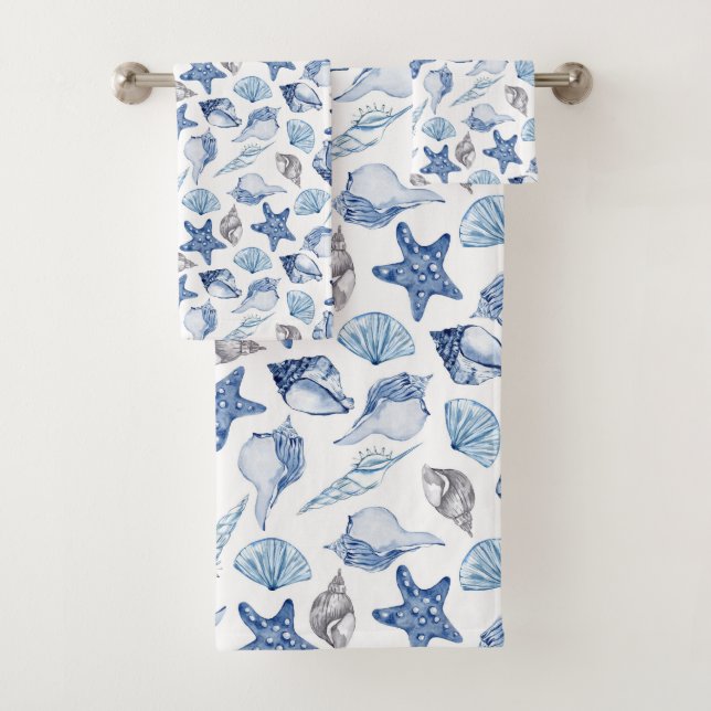 Sea Shells Bath Towel Set (Insitu)