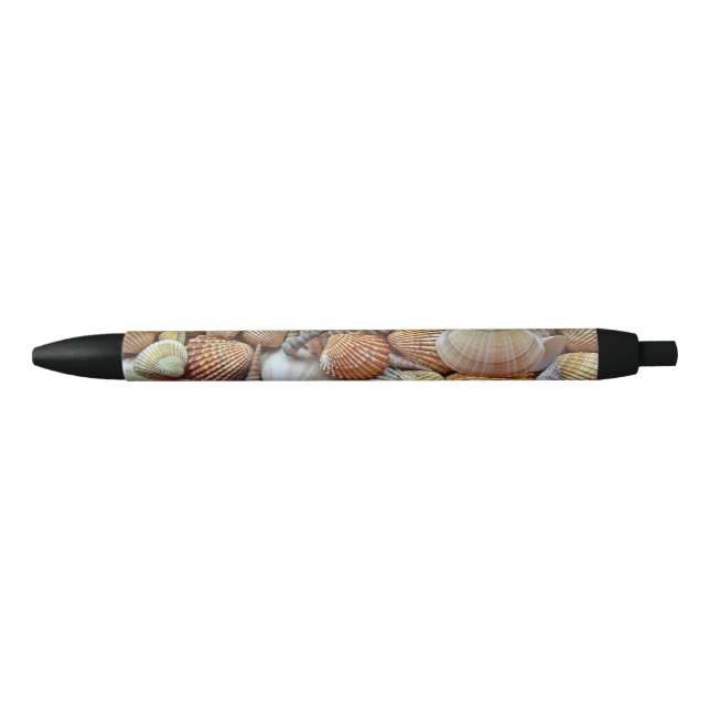 Sea Shells Black Ink Pen (Front)