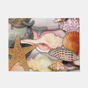 Sea Shells Coastal Living Doormat
