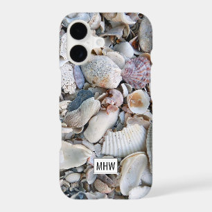 Sea Shells custom monogram phone cases