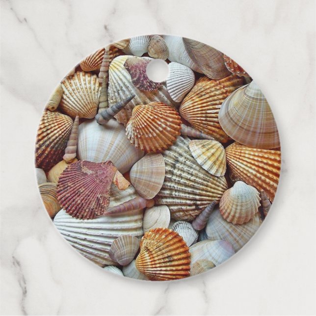 Sea Shells Favour Tags (Front)
