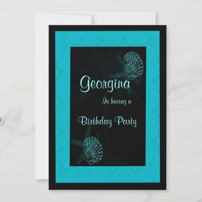 Sea Shells Invitation (Front)