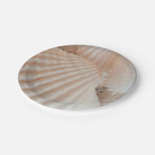 Sea Shells Love, Summer Beach Picnic, Paper Plate