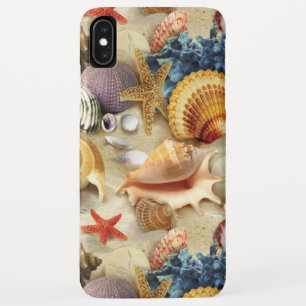 Sea shells on beach iPhone XS max case