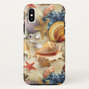 Sea shells on beach iPhone XS case