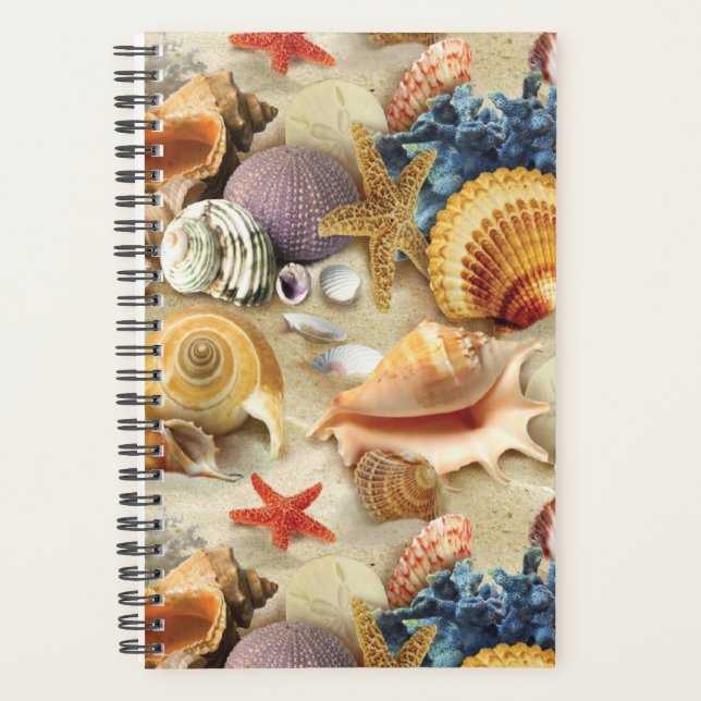 Sea shells on beach planner (Front)