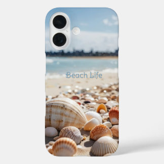 Sea Shells on the Beach iPhone 16 Case