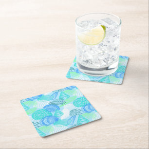 Sea Shells Paper Coaster