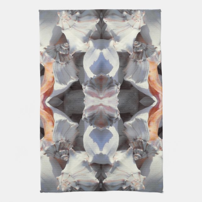 Sea Shells Pattern Kitchen Towel (Vertical)