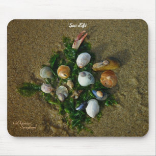 Sea Shells seaweed Mousepad