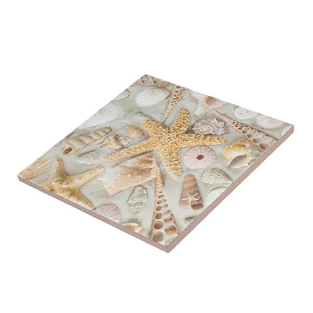 Sea Shells Tile (Starfish Seashells Cermic Tile!)