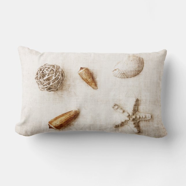 sea shells toss pillow (Front)