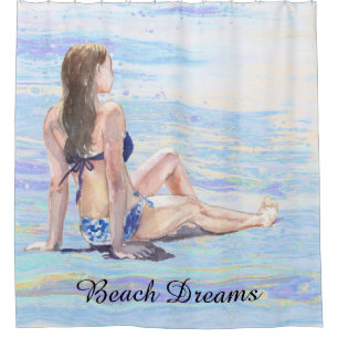 *~* Sea Shore Beach Woman Sun bathe AR29