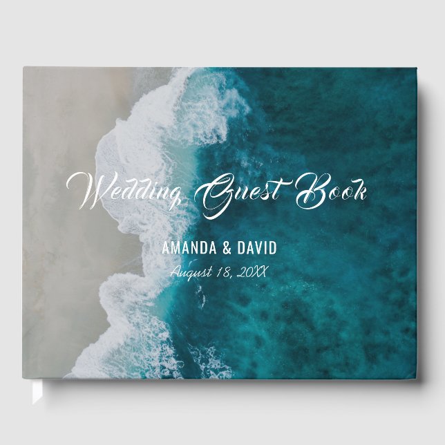 Sea Shore Destination Plage Mariage Livre d'invité (Recto)