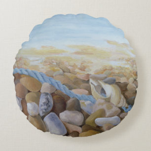 Sea Shore Round Pillow