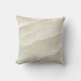 Sea Shore Sand Speckled Aqua And Seafoam Green Throw Pillow