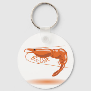 Sea shrimp keychain