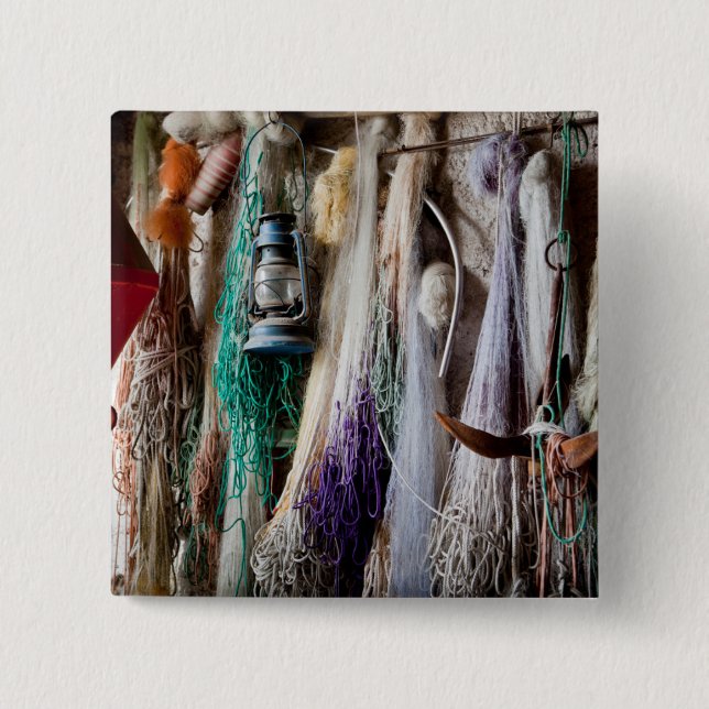 Sea Side 2 Inch Square Button (Front)