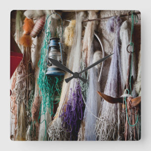 Sea Side Square Wall Clock