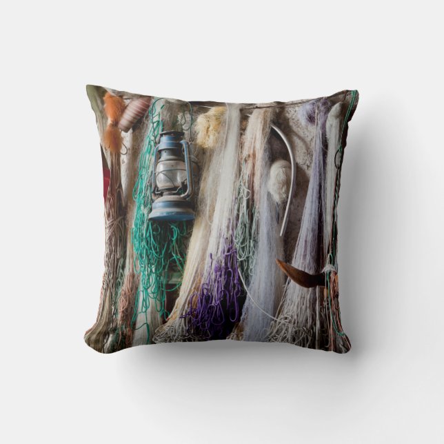 Sea Side Throw Pillow (Front)
