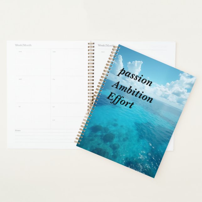 Sea Spiral Photo Notebook Planner (Display)