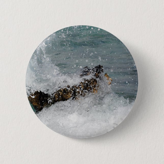 Sea Spray 2 Inch Round Button (Front)