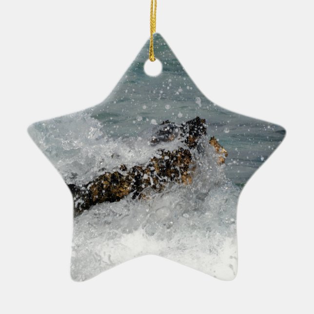 Sea Spray Ceramic Ornament (Front)