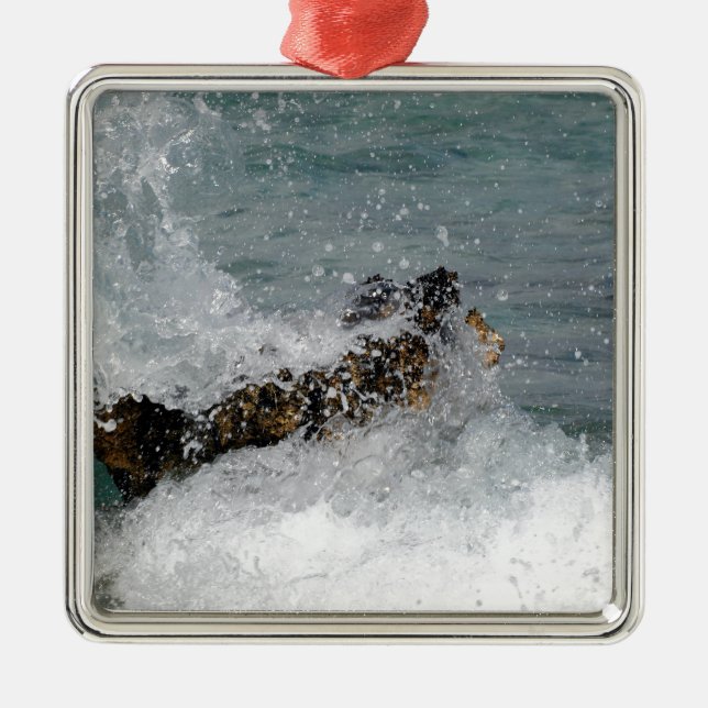 Sea Spray Metal Ornament (Front)