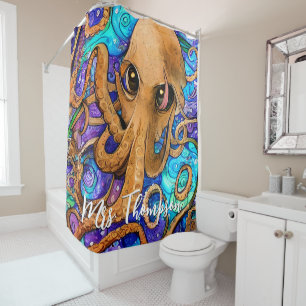 Sea Squid with Personalized Name
