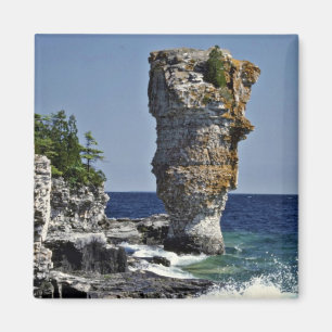 Sea stack, Flowerpot Island, Bruce Peninsula, Onta Magnet